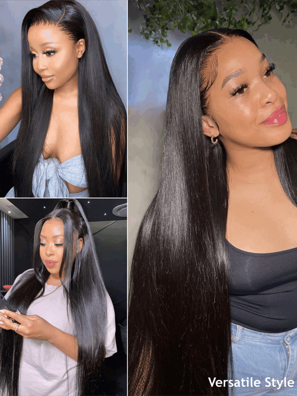 Keswigs 13x6 human hair HD Lace front wigs 180 density straight lace frontal wigs