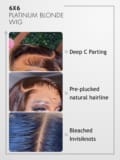 Keswigs 6x6 HD Lace Wigs Virgin Human Hair 200 Density Side Part Blunt Cut Bob Wig
