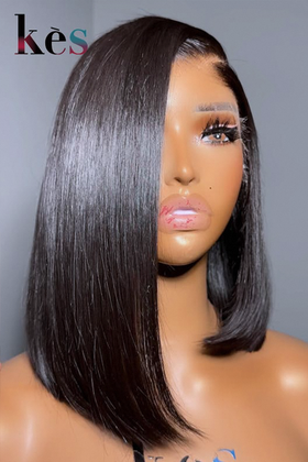 Keswigs 200 Density 5×5 Virgin Human Hair HD Lace Closure Straight Wig - An Alluring Overall Look