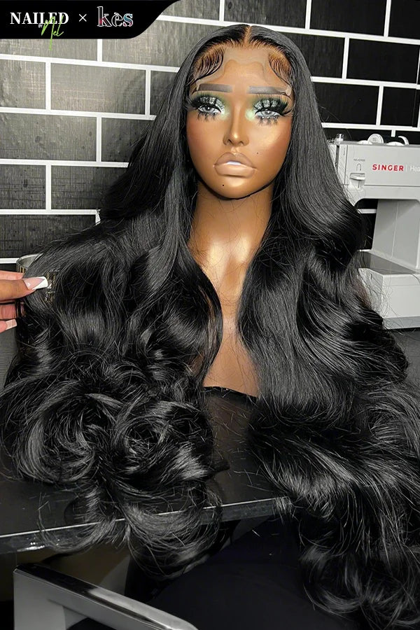 Kes x nailedby.nel 26 inch 5x5 Glueless human hair HD lace  display picture 1