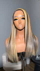 Keswigs 6X6 / 5x5 HD Lace Side Part Wigs Highlight Silky Straight Raw Hair 300 Density