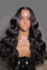 Keswigs 200 Density 13x6 Virgin Human Hair HD Lace Wand Curls Frontal Wig - Stunning Overall Look