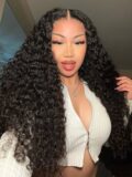 180% Density | Water Wave 5x5 Frontal HD Lace Glueless Free Part Long Wig 100% Human Hair