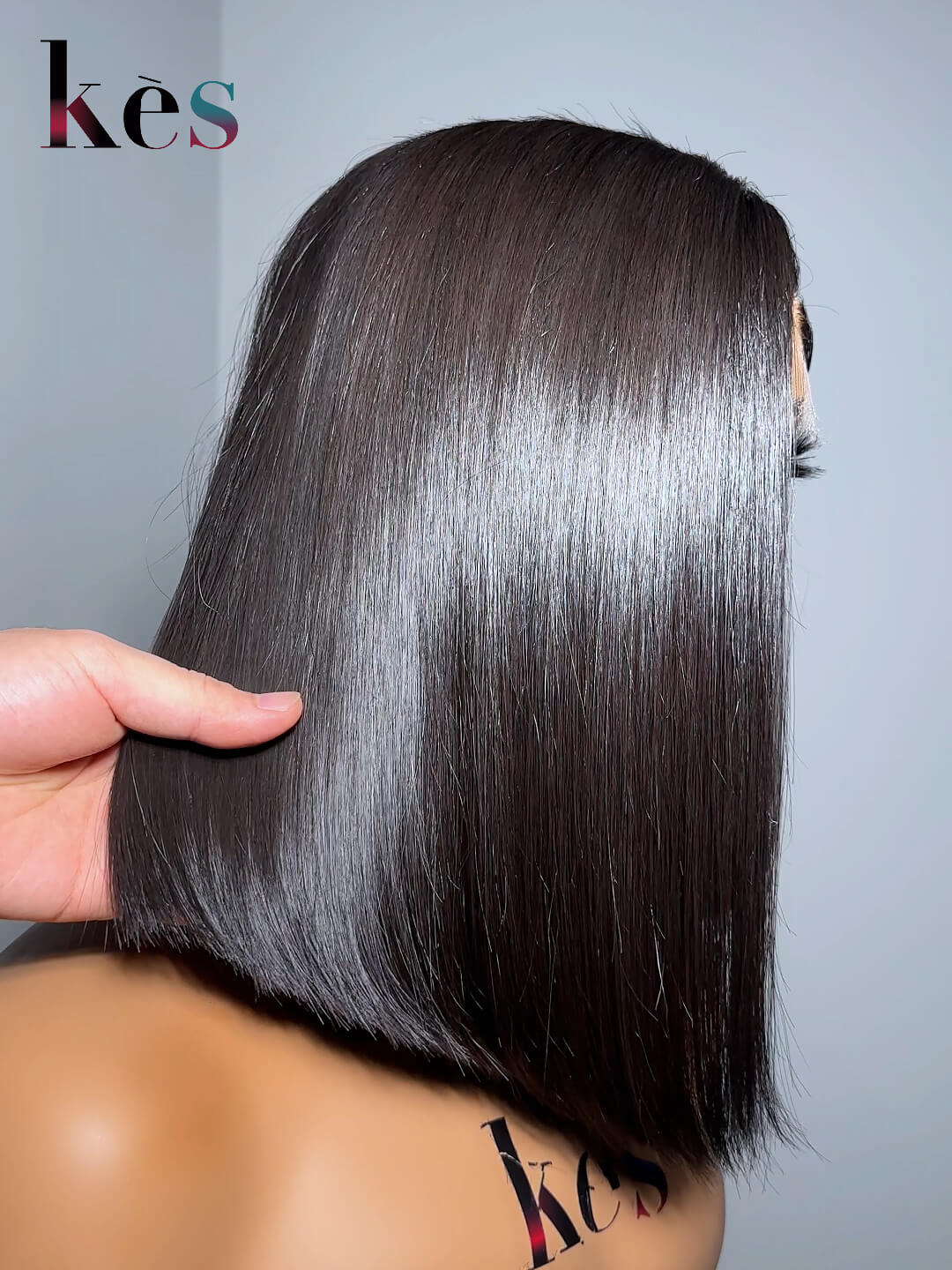 Keswigs 5×5 HD Lace Closure Wigs Virgin Human Hair 200 Density Lace Closure Straight Wigs